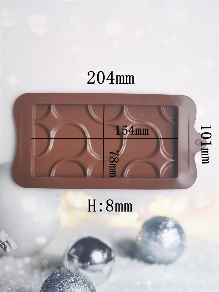 Circular Round Puzzles Chocolate Bar Silicon Moud