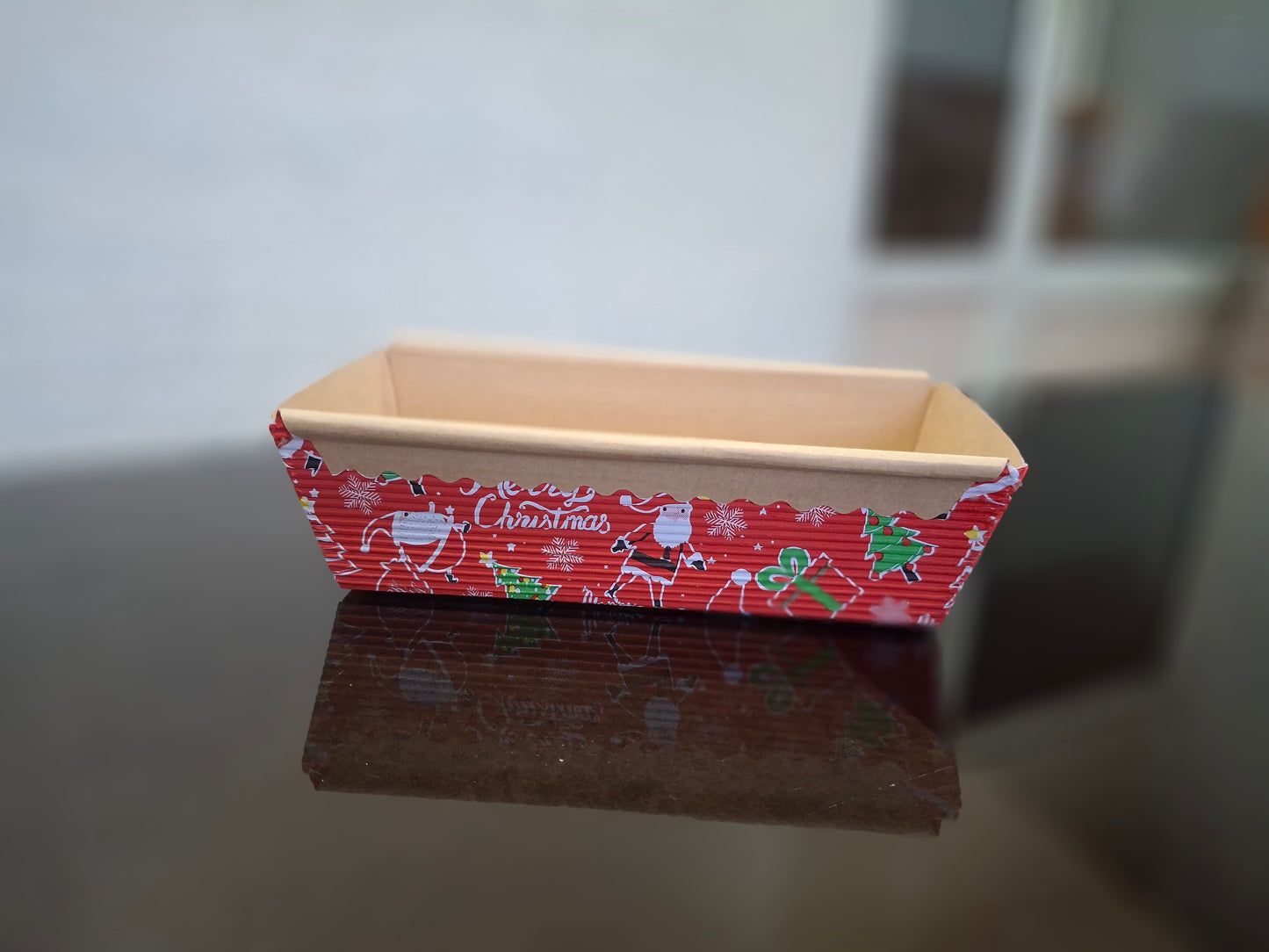 Christmas Print Plum Cake Loaf Mould