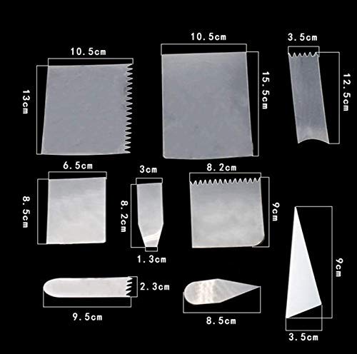 Flexible Cake Scraper Smoother Set