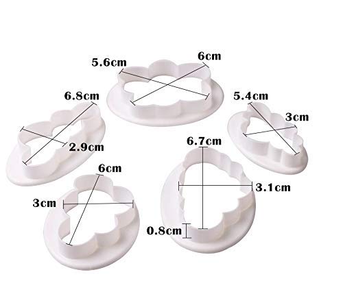 Fondant Cloud Cutter (Set of 5)