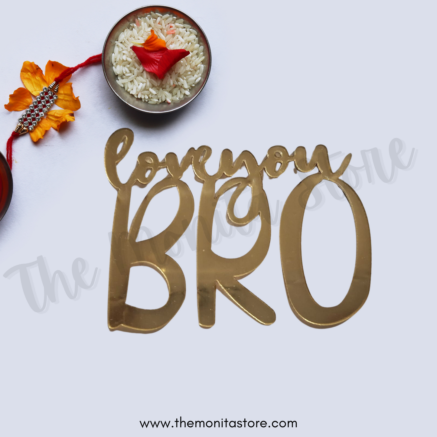 Love You Bro Acrylic Tag