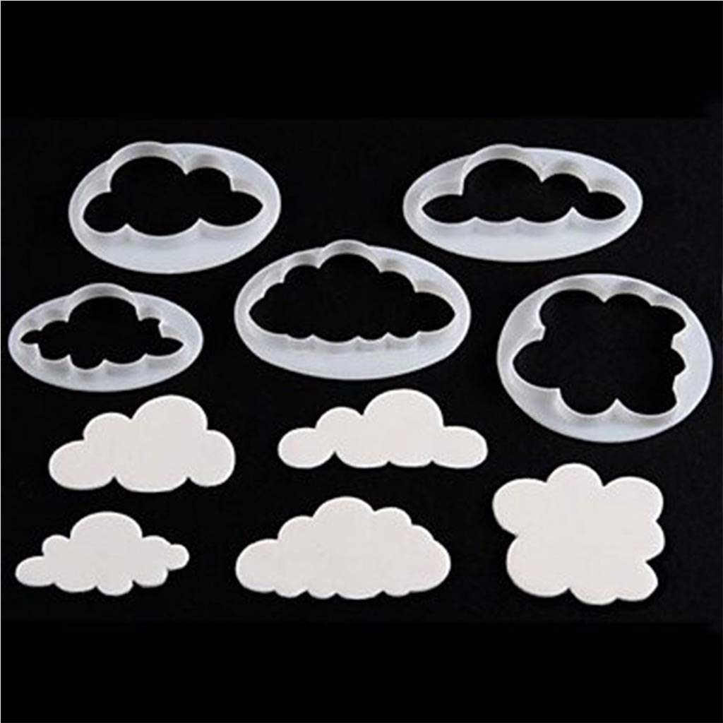Fondant Cloud Cutter (Set of 5)
