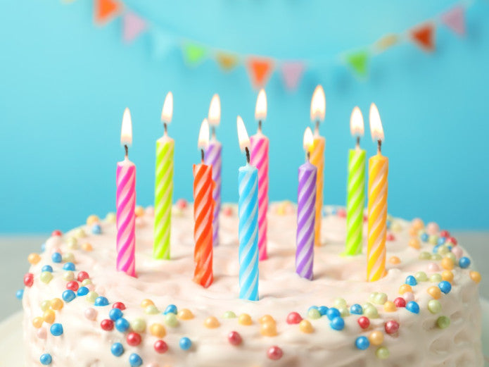 Cake Candles,Party Candles Assorted Color Spiral Candle Sticks