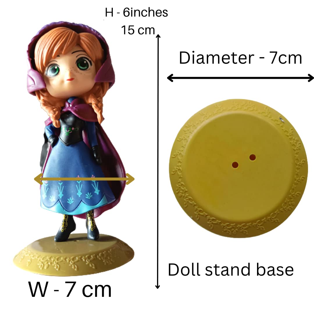 Frozen Theme Anna Doll Toy Cake Topper