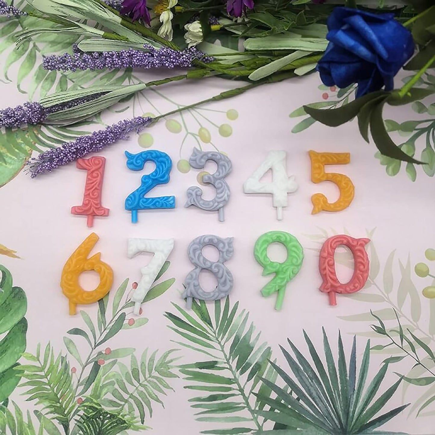 Silicone Number 0-9 3D Embossed Fondant Chocolate Mold