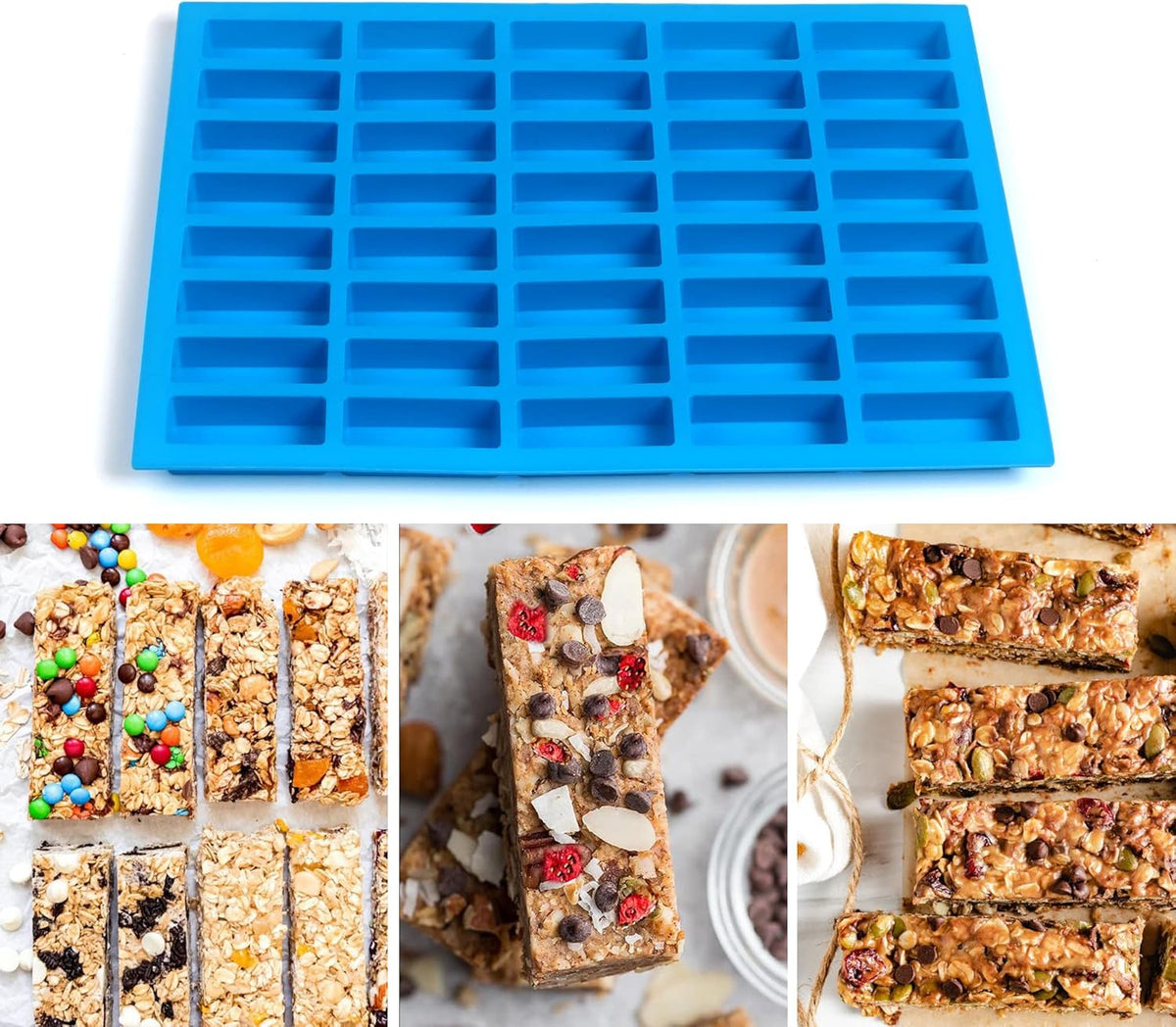 Rectangle Granola Bar Silicon Mould