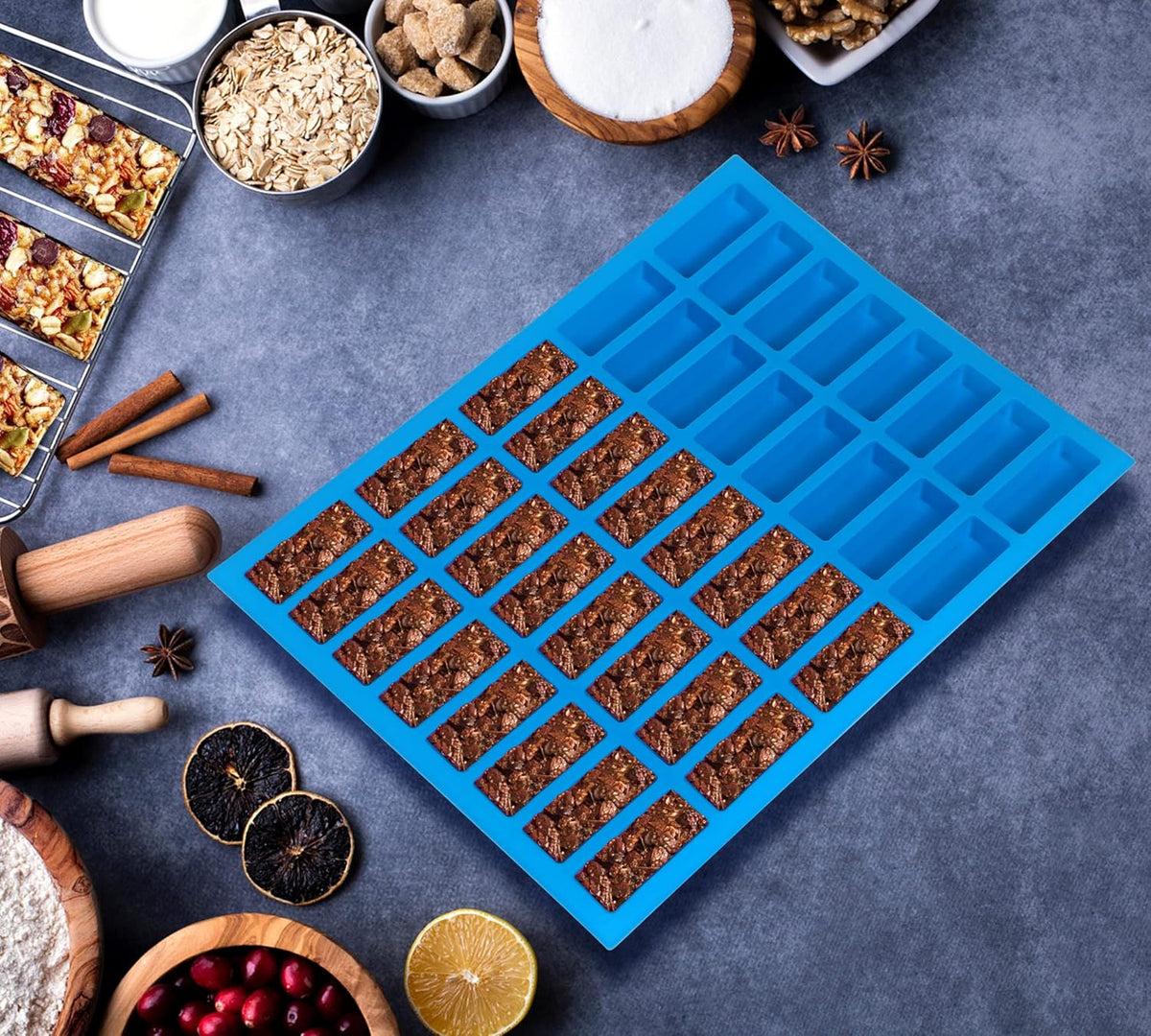 Rectangle Granola Bar Silicon Mould