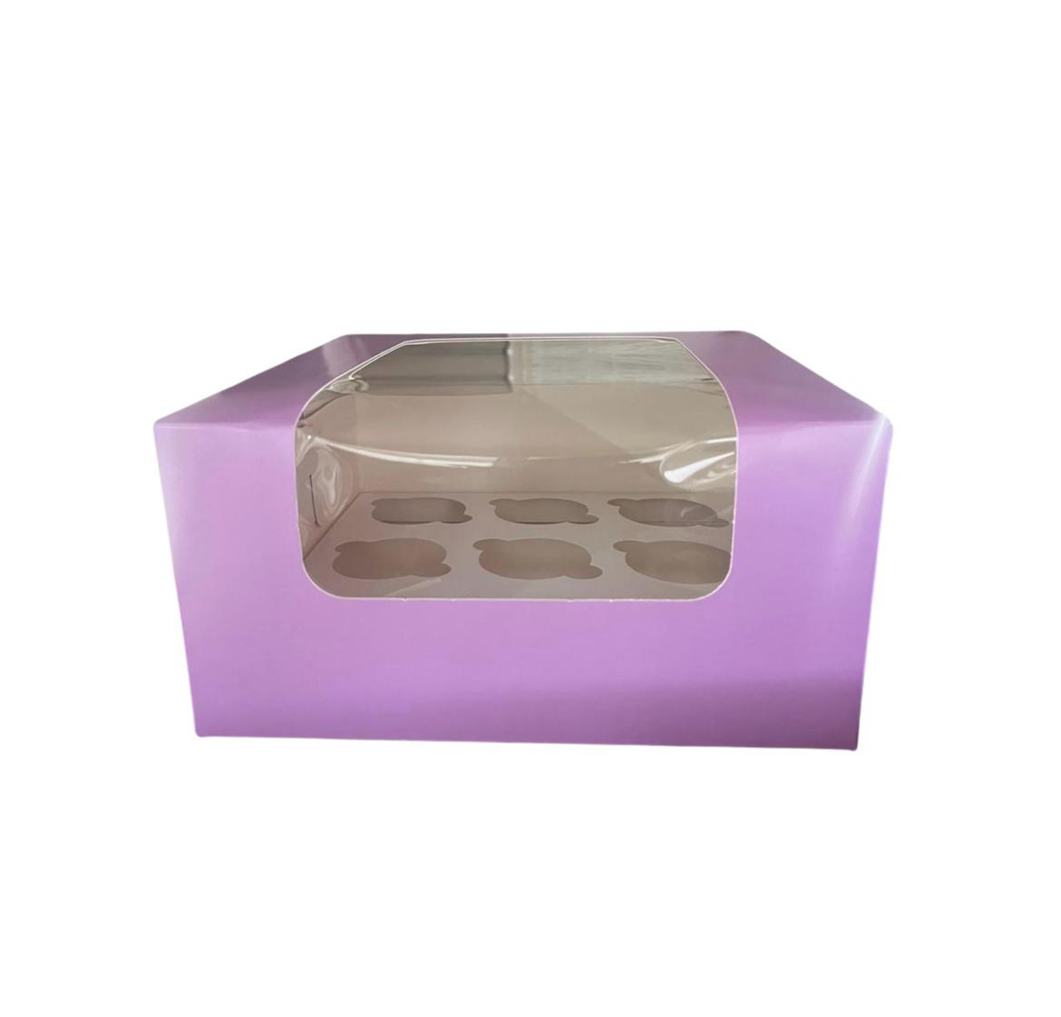 L window 9 Cavity Cupcake Box