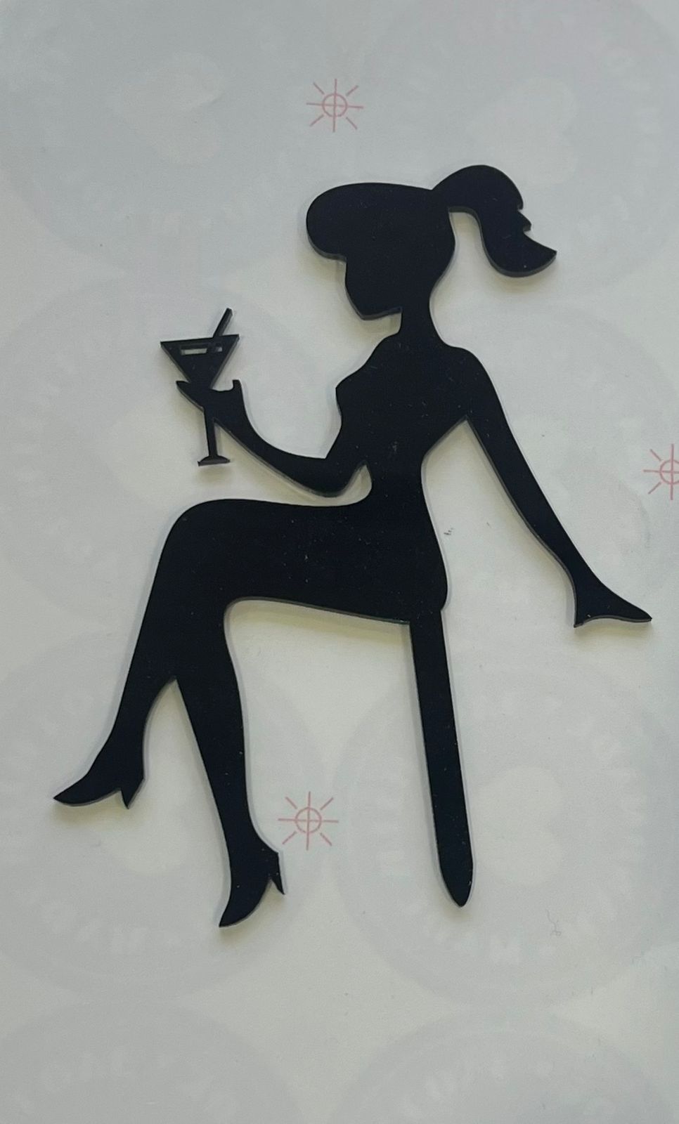 Sitting Girl Cake Topper