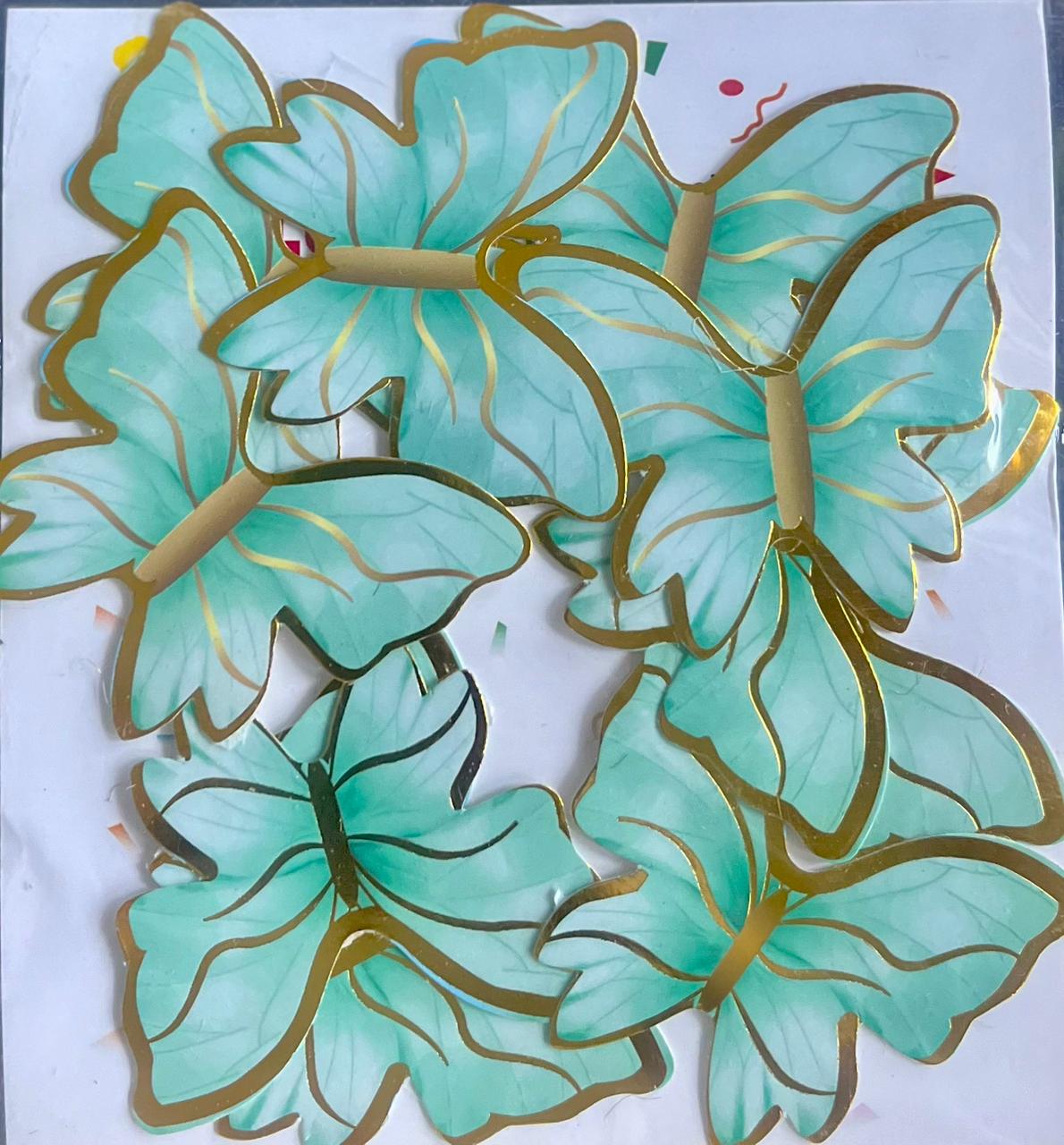 Paper Butterflies Cake Toppers Pack Of 10