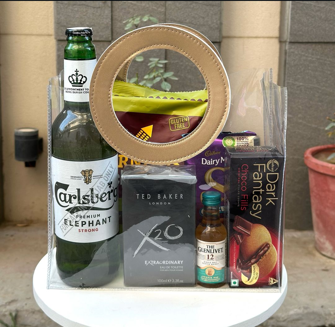 New Transparent Hamper Bag (Round Handle)