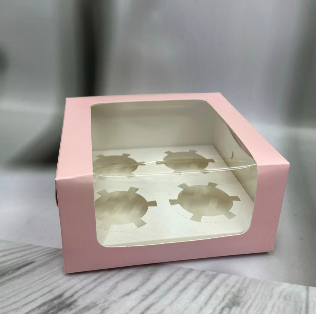 4 Cavity Cupcake Box