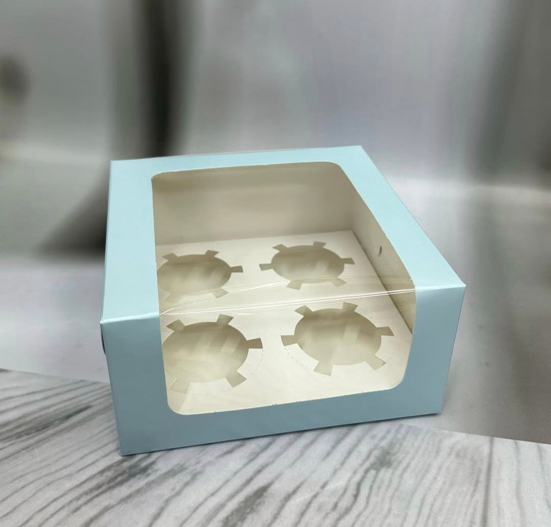 4 Cavity Cupcake Box