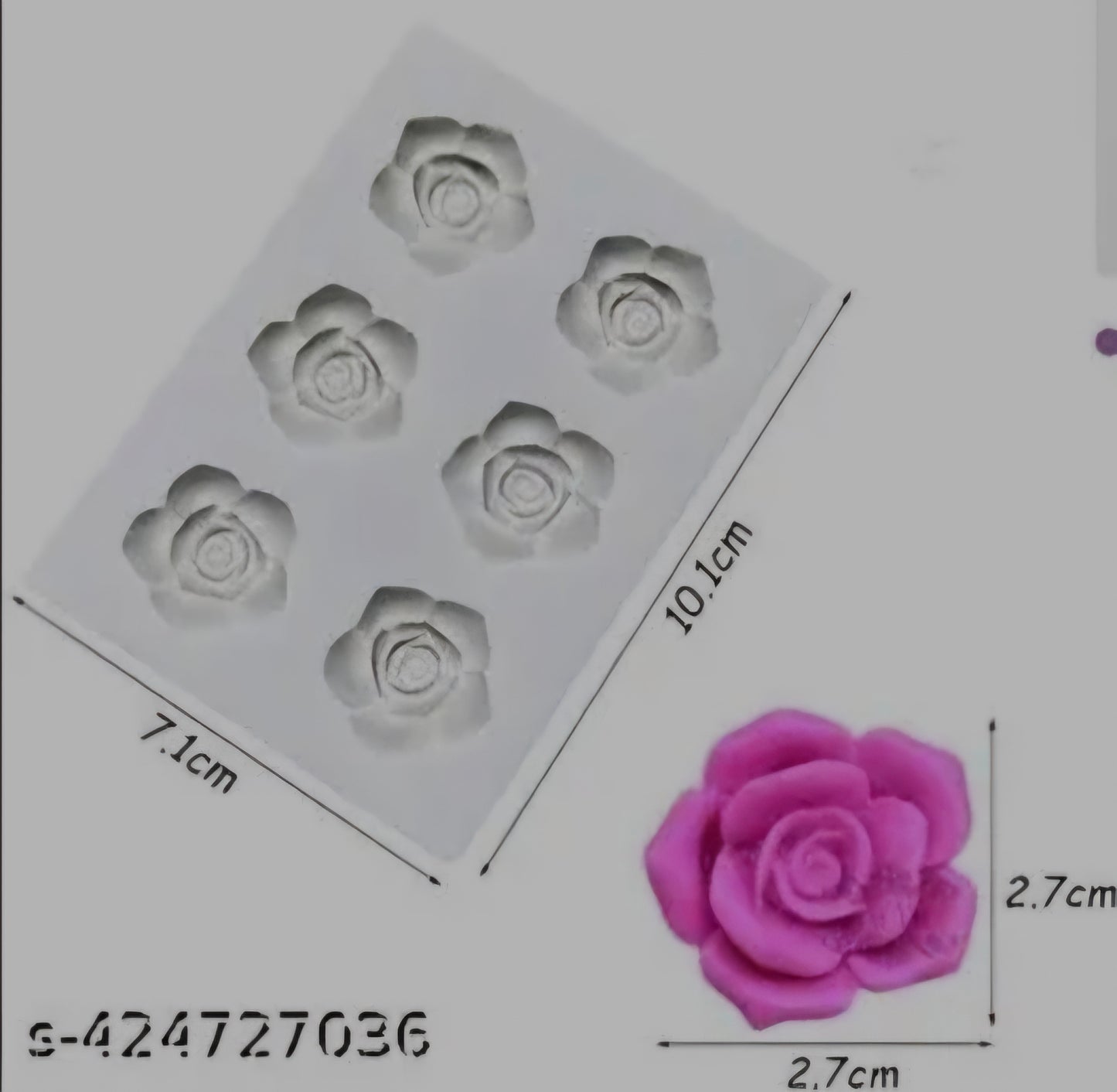 Rose Flower Silicon Mould