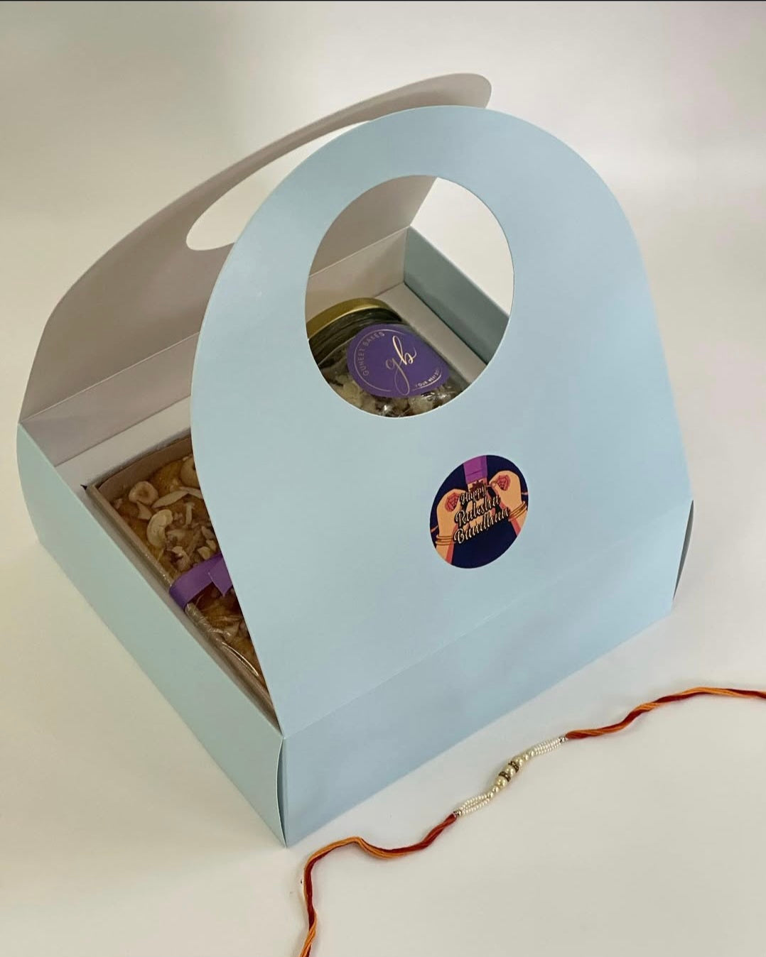 New 2 Jar + 1 Loaf Handle Hamper Box