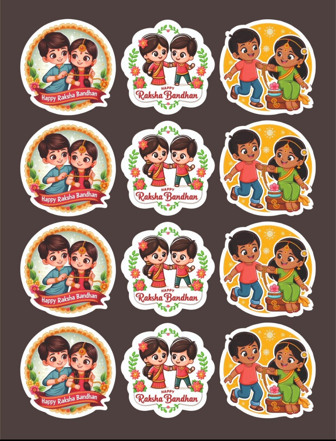 Happy Raksha Bandhan Stickers