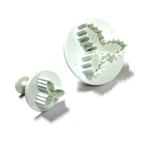 Plunger Cutter – Holly Leaf – Set of 2
