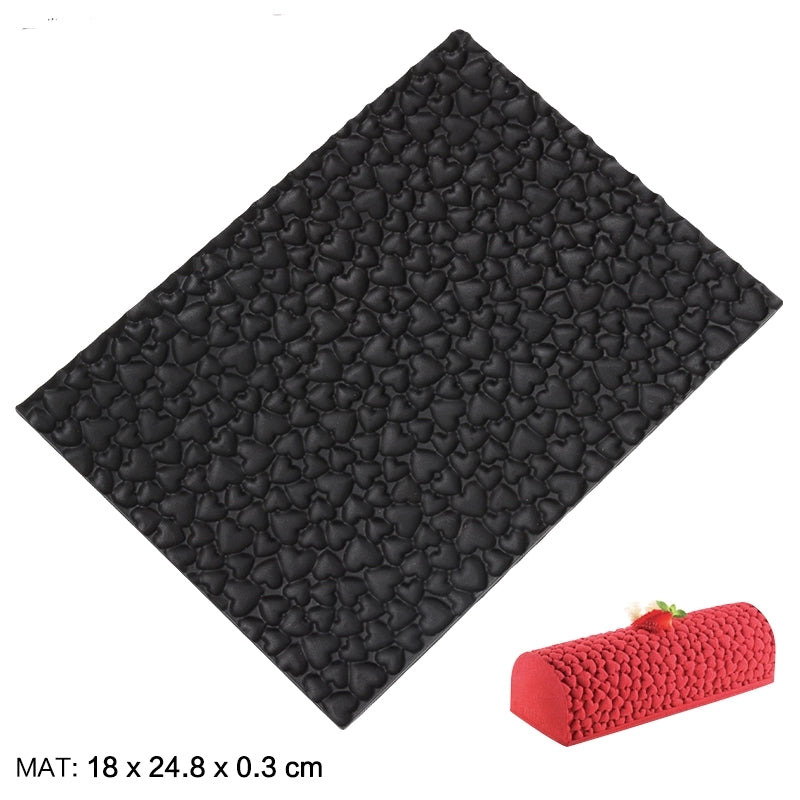 Heart Silicone Baking-Decorating Impression Mat
