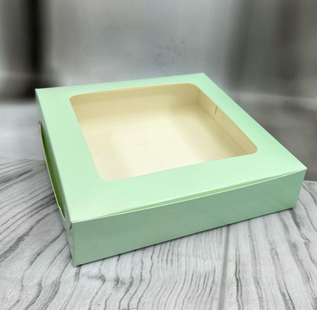 New Mint Green 9 Pc Brownie window Box