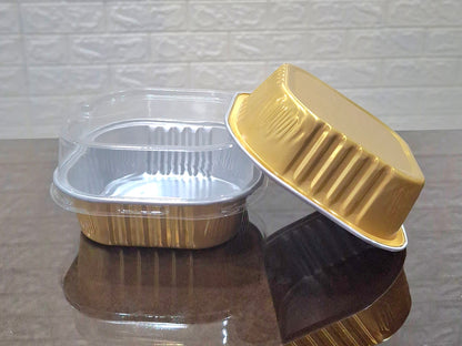 Aluminium Brownie Square With Lid( Pack of 50 Pc)