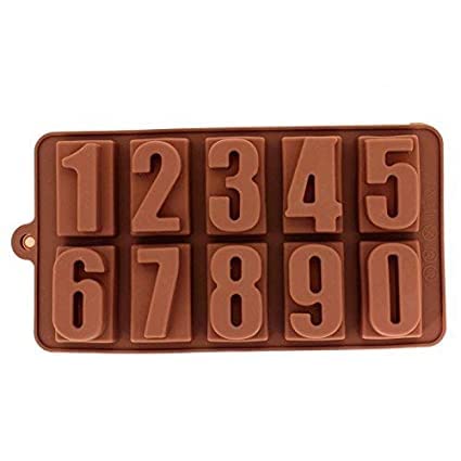 Numeric 0 to 9 Number Blocks Silicon Chocolate Mould