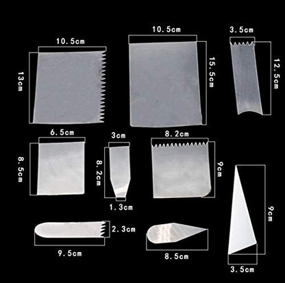 Flexible Cake Scraper Smoother Set