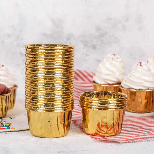 Metallic Direct Bake and Serve  Cupcake Mould