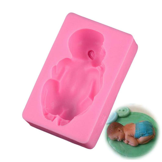 Silicon Sleeping Baby Fondant Mould