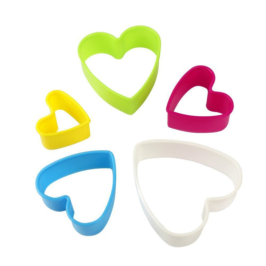 Heart Shaped Cookie Cutters, Set of 5