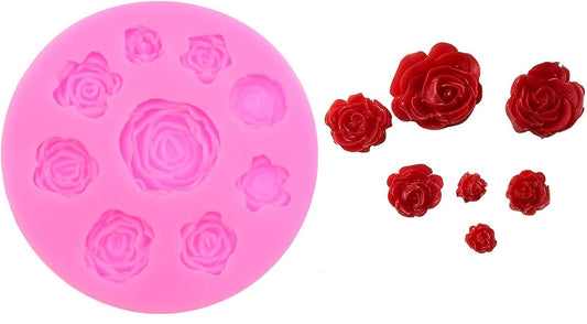 3 D Rose Flower Silicone Fondant Mould