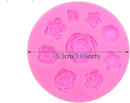 3 D Rose Flower Silicone Fondant Mould