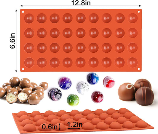 35 Cavity Mini Semi Sphere Silicone Mold