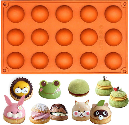 15 Cavity Half Sphere Half Circle Hemisphere Chocolate Mould