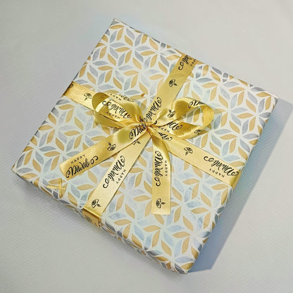 Happy Diwali Printed Decorative Satin Ribbon