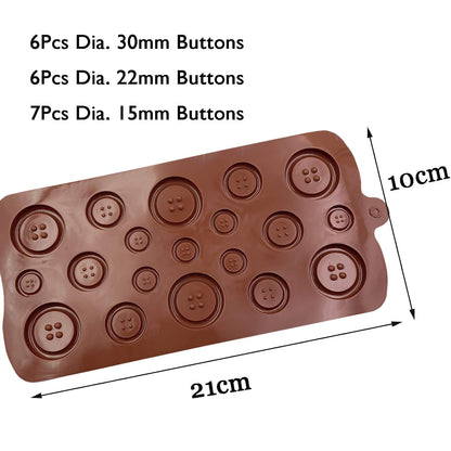 Button Chocolate Silicon Mould