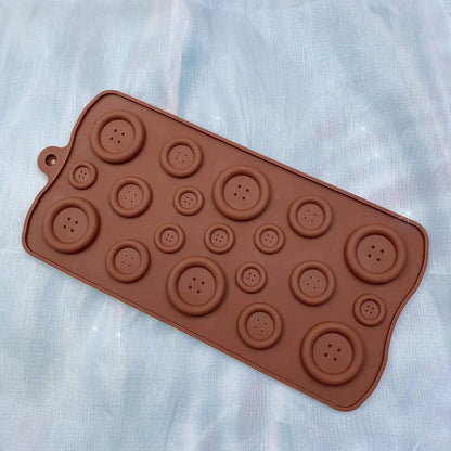 Button Chocolate Silicon Mould
