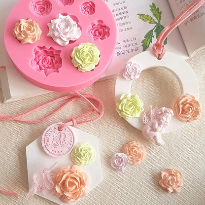 3 D Rose Flower Silicone Fondant Mould