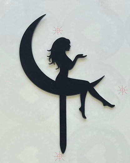 Sitting Girl Cake Topper