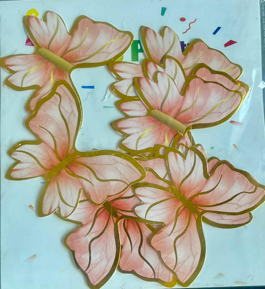 Paper Butterflies Cake Toppers Pack Of 10