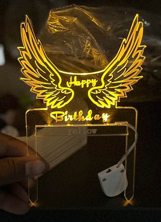 Happy Birthday LED Cake Topper