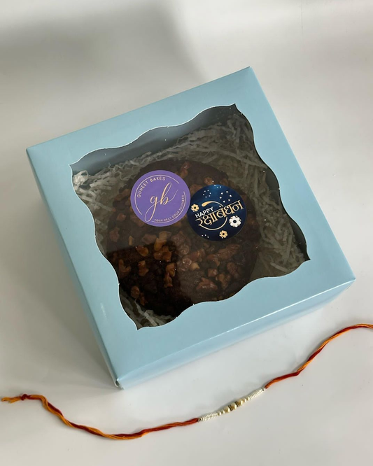 Beautiful Blue Window Cake Box