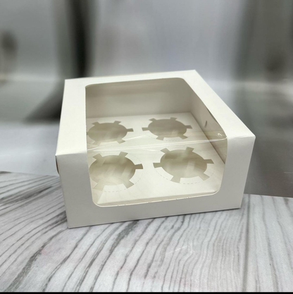 4 Cavity Cupcake Box