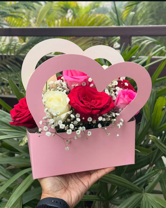Heart Handle Hamper Box