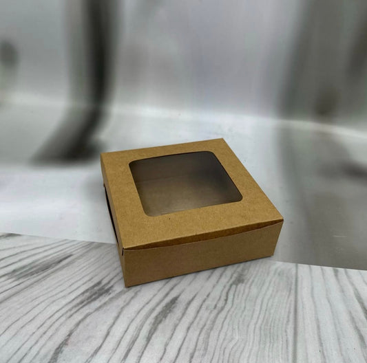 4 Pcs  Brownie Box With Window