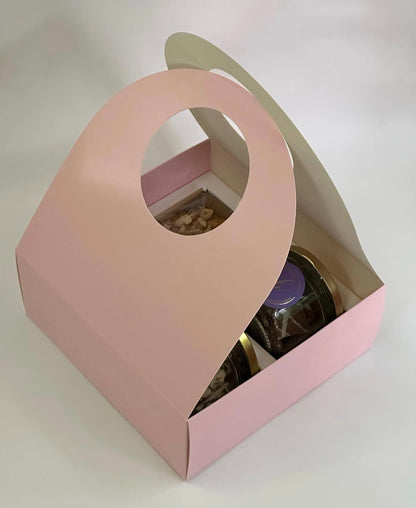 New 2 Jar + 1 Loaf Handle Hamper Box