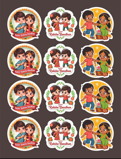Happy Raksha Bandhan Stickers