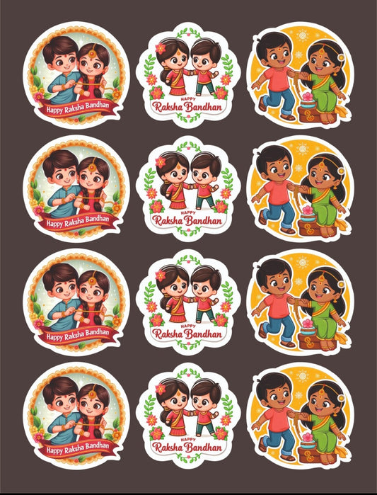 Happy Raksha Bandhan Stickers