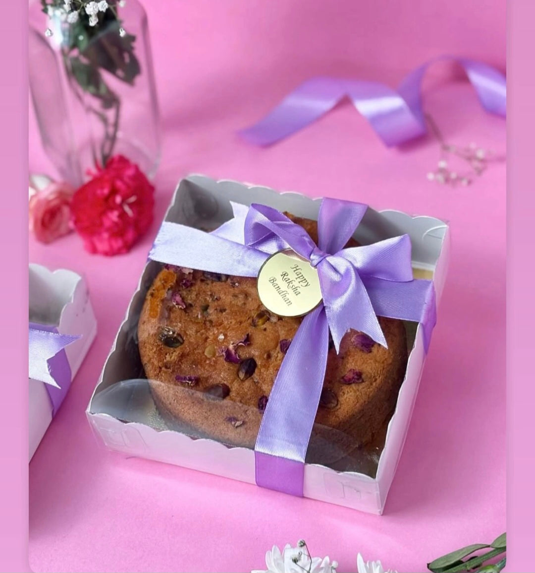 New Transparent Lid Cover Brownie Box/Tea Cake Box