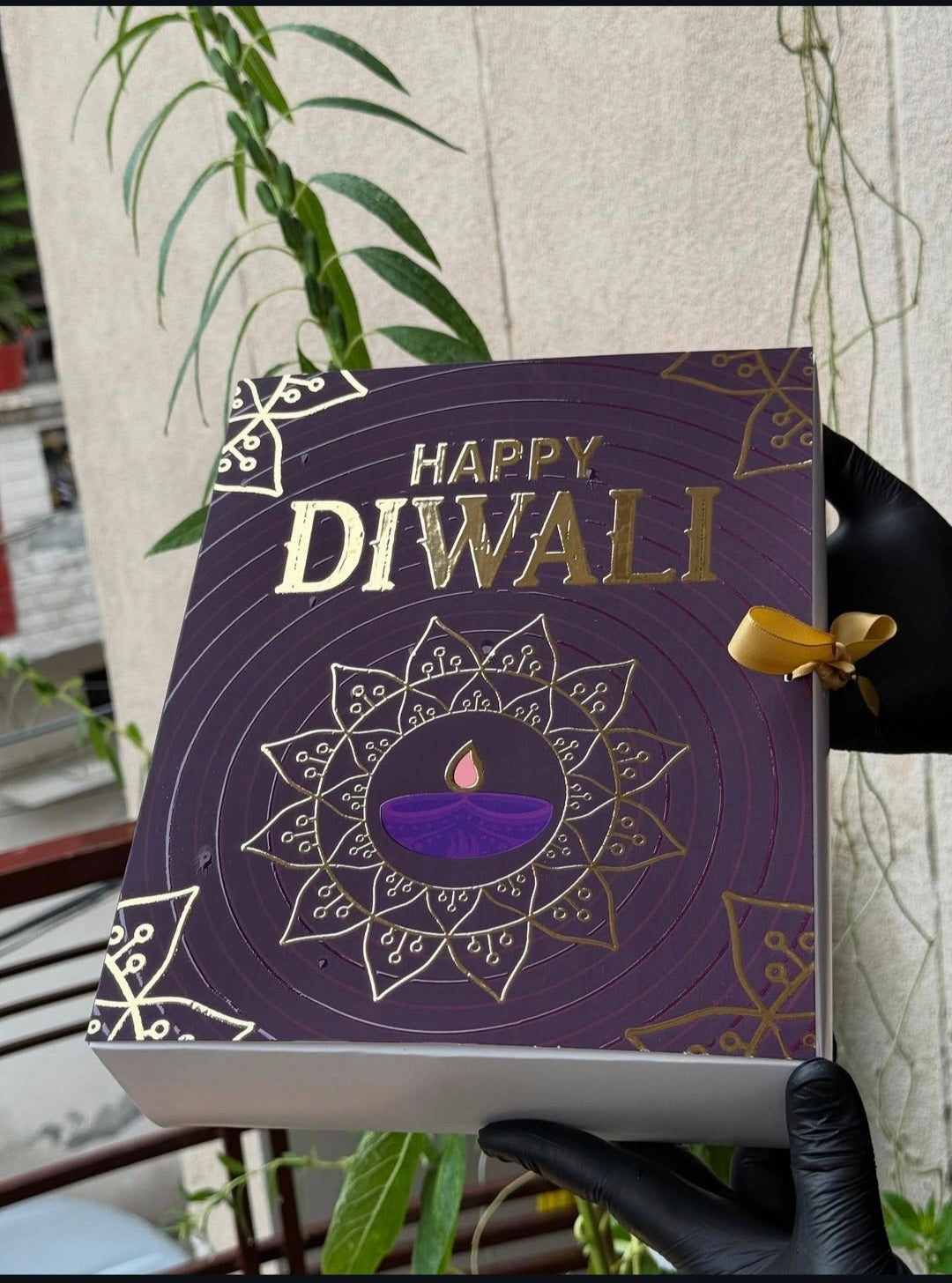 Printed Diwali Ribbon Box