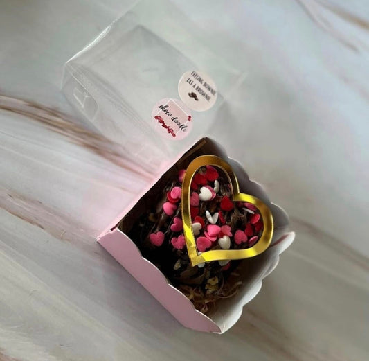 One Pc Brownie Box with transparent Cover